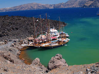 Santorini vulcano fotó