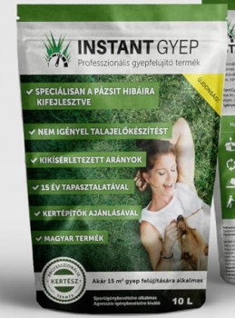 Instant gyep felülvetésre, újrafüvesítésre